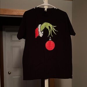 Womens Black Grinch Hand T-Shirt
